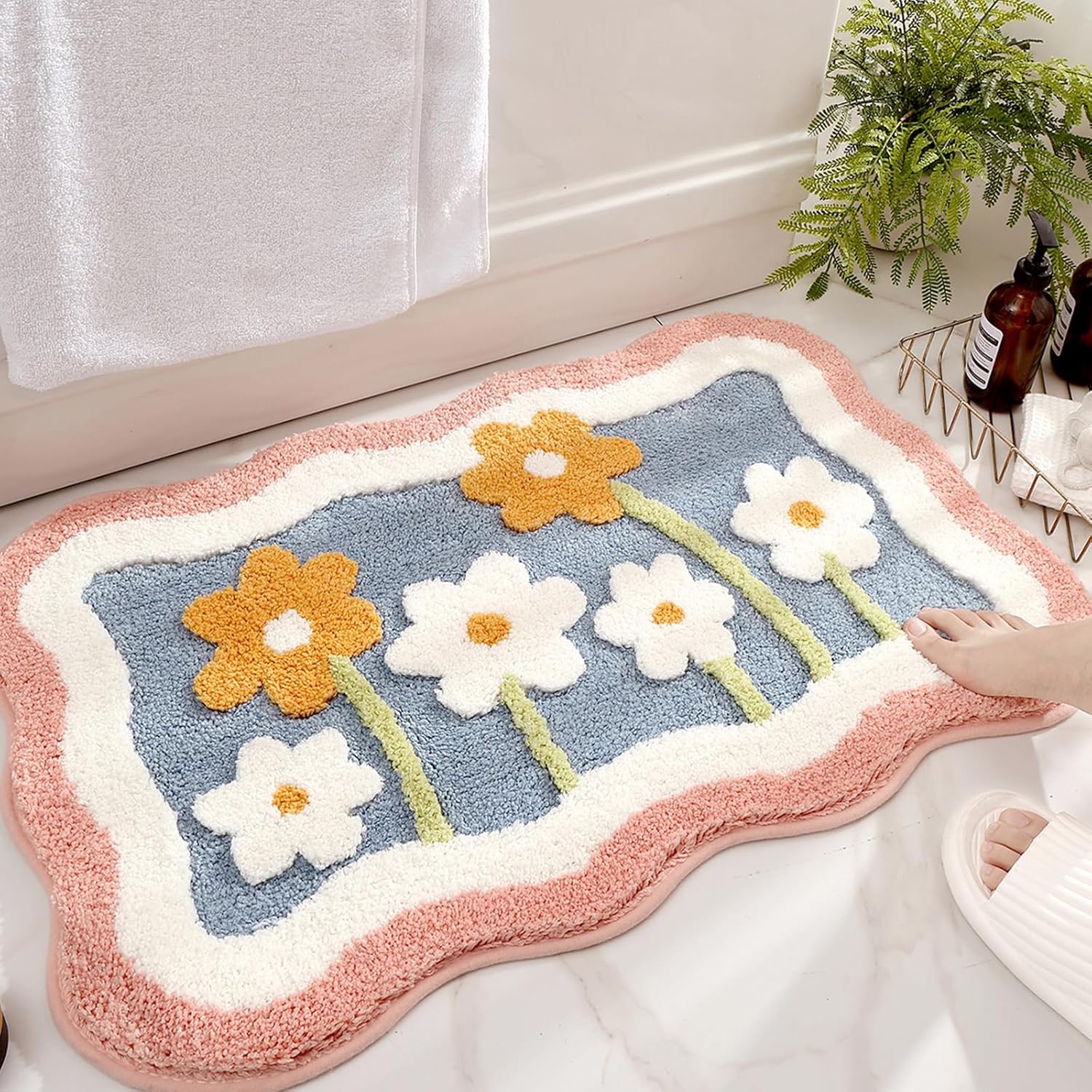Quick Dry Diatomite Bath Mat - Tapis de bain antidérapant en fausse