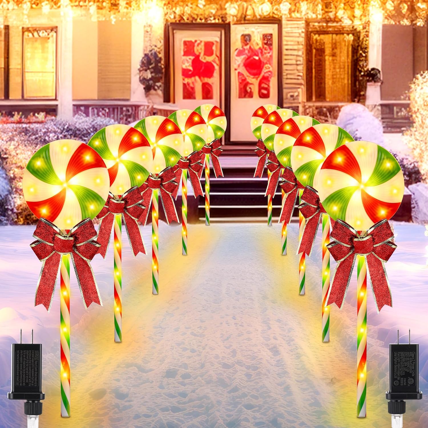 Lighting - Guirlandes lumineuses de Noël pour allée,