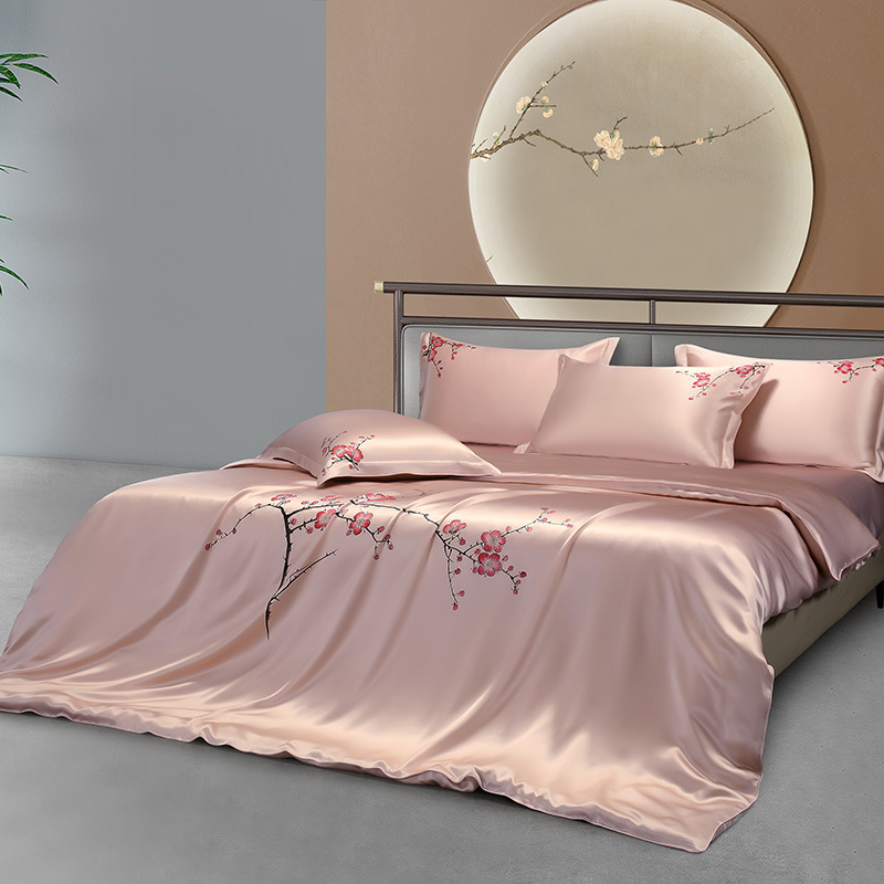 Aesthetic Floral Duvet Cover - Ensemble de literie de luxe Mulberry