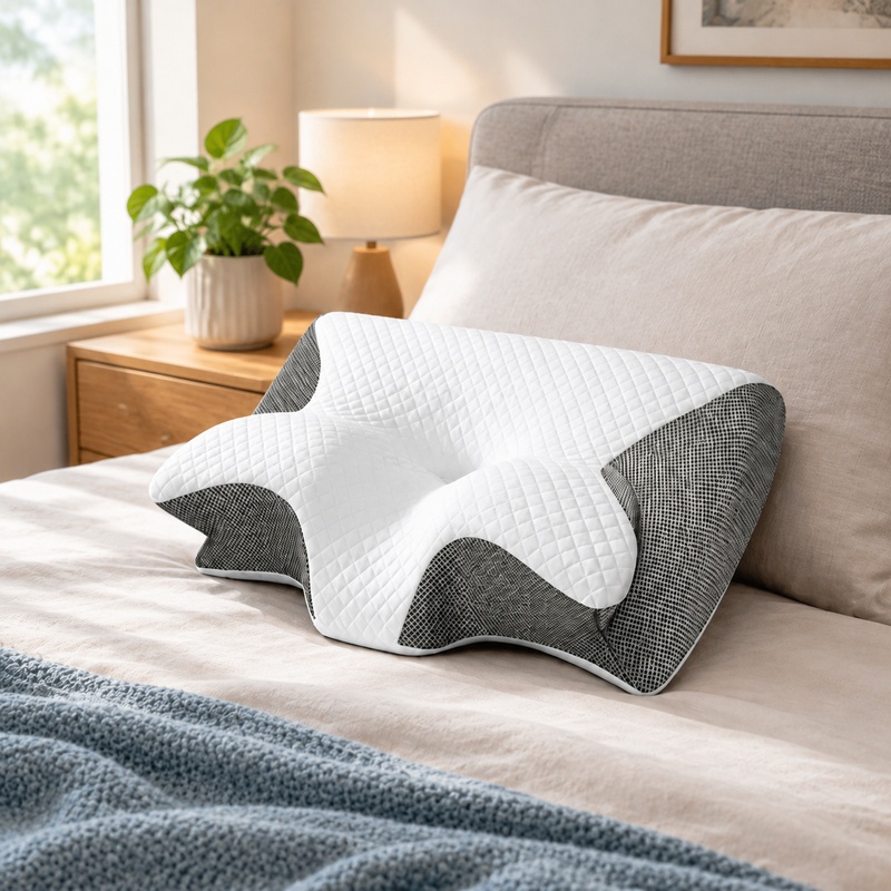 Memory Foam Orthopedic Pillow Neck Pain - Oreiller cervical orthopédique en mousse à