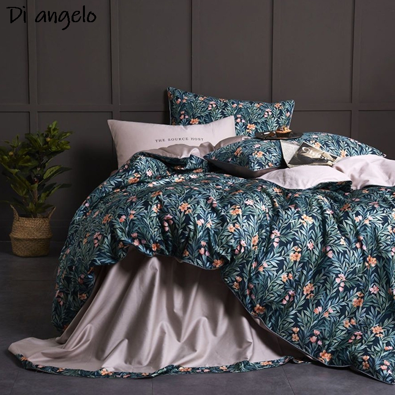 Aesthetic Floral Duvet Cover - 600TC coton égyptien RU Europe RU
