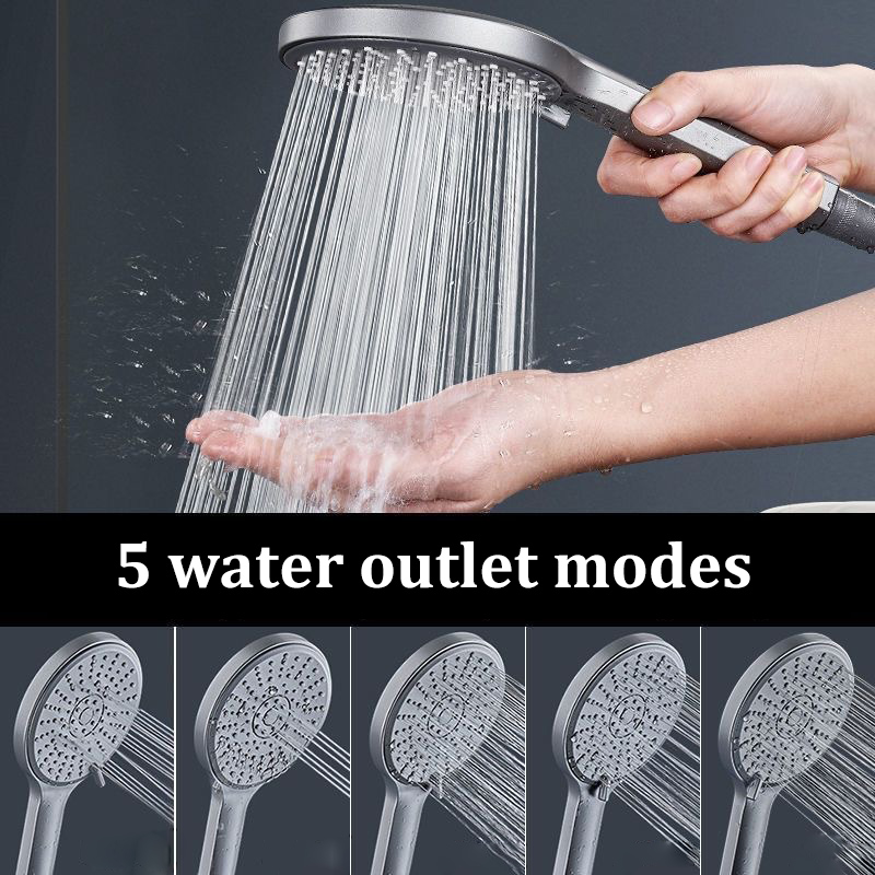 Pommeau de douche noir à 5 mod - High Pressure Shower Head Handheld avis et prix