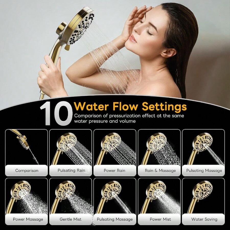 Pommeau de douche portatif à h - High Pressure Shower Head Handheld avis et prix