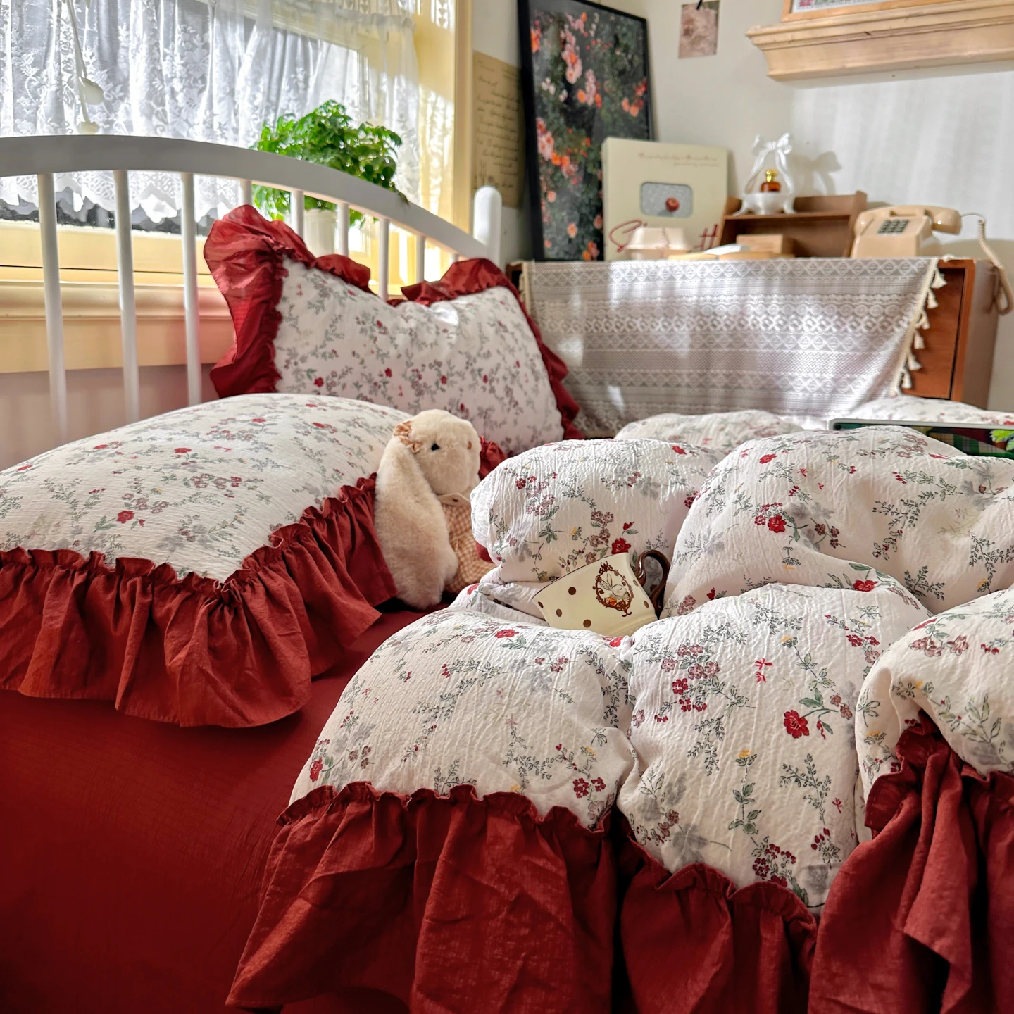Ensemble de literie de style v - Aesthetic Floral Duvet Cover avis et prix