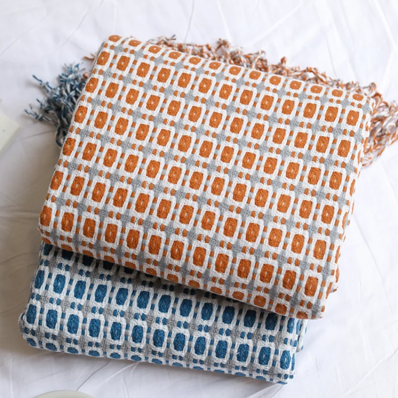 Plaid tissé jacquard à motif g - Boho Throw Blanket Fringe avis et prix