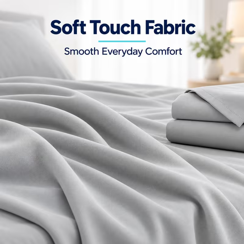 Ensemble de draps 3/4 pièces,  - Fitted Bed Sheets Deep Pocket avis et prix