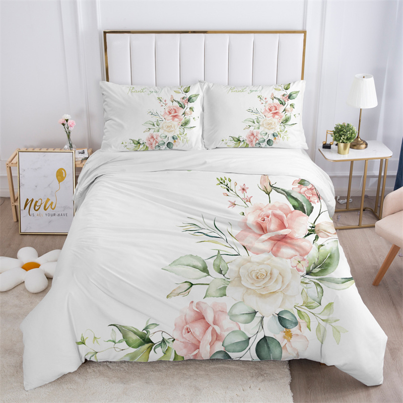 Parure de lit rustique à fleur - Aesthetic Floral Duvet Cover avis et prix