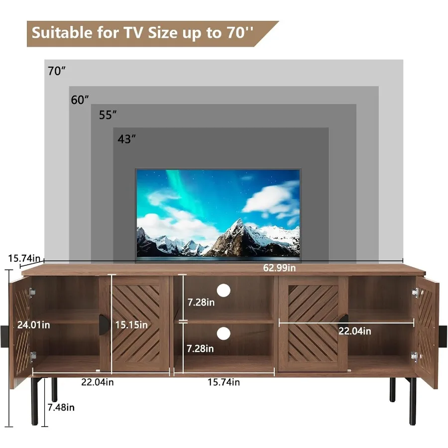 Meuble TV 63 pour salon, centr - Storage & Organization avis et prix
