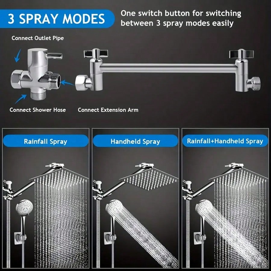 Pommeau de douche à effet plui - High Pressure Shower Head Handheld avis et prix
