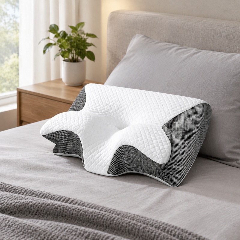 Oreiller cervical orthopédique - Memory Foam Orthopedic Pillow Neck Pain avis et prix