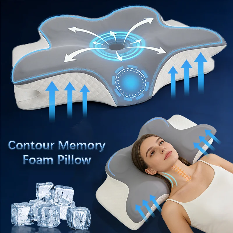 Oreiller en mousse à mémoire d - Memory Foam Orthopedic Pillow Neck Pain avis et prix