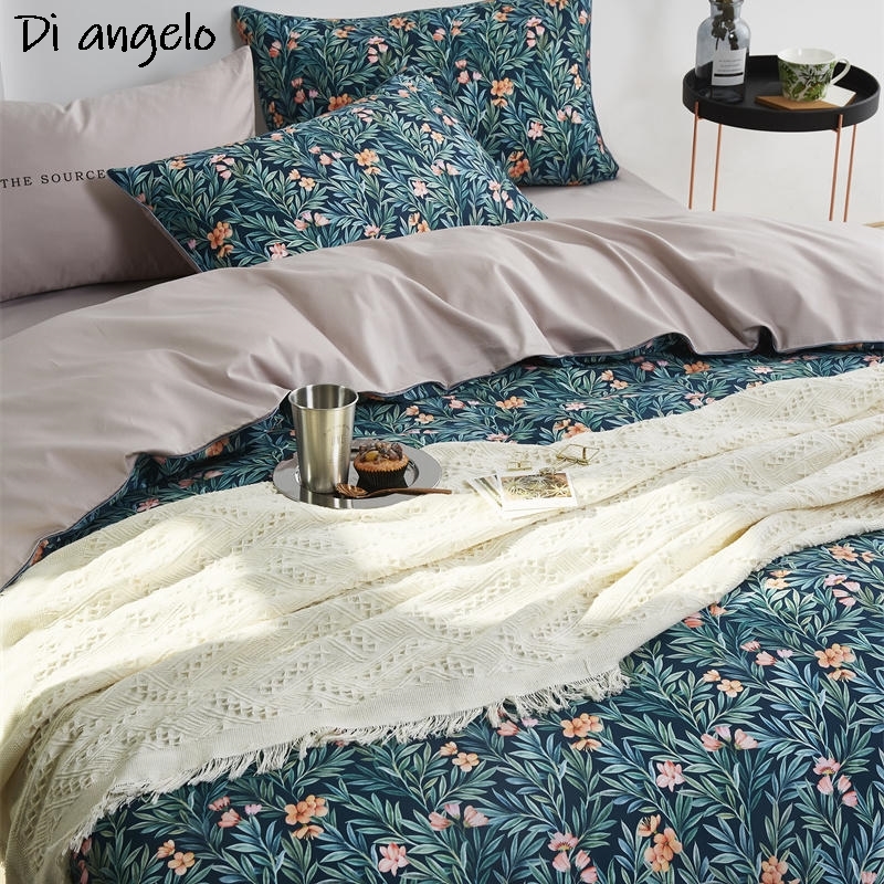 600TC coton égyptien RU Europe - Aesthetic Floral Duvet Cover avis et prix