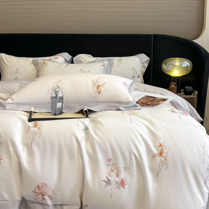 Parure de lit imprimée fleurs, - Aesthetic Floral Duvet Cover avis et prix