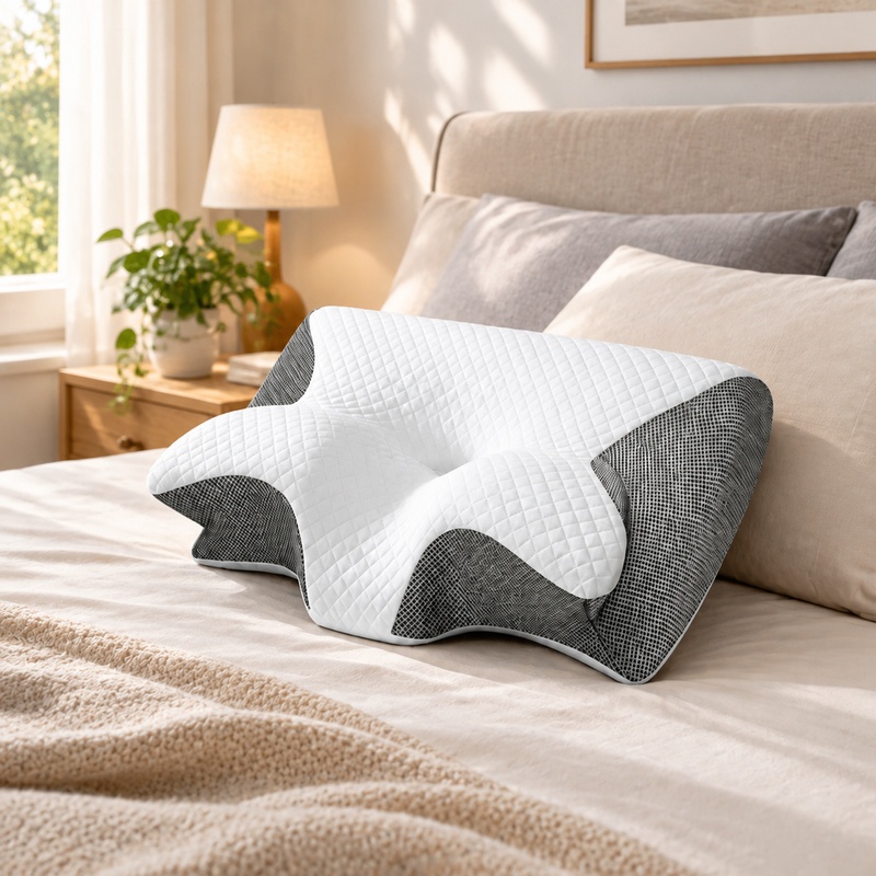 Oreiller cervical orthopédique - Memory Foam Orthopedic Pillow Neck Pain avis et prix